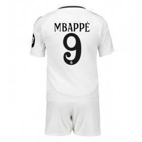 Real Madrid Kylian Mbappe #9 Domaci Dres za djecu 2024-25 Kratak Rukav (+ Kratke hlače)